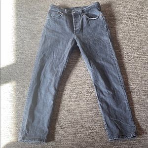 Women’s Levi’s 501s, dark grey wash